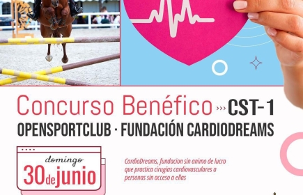 DÍA 30 DE JUNIO. CONCURSO HÍPICO BENEFICO PARA PROYECTO "CARDIO DREAMS".